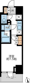プライマル浅草言問通【4階】の間取り