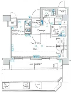 ブランノワール早稲田【602号室】の間取り