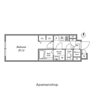 ルネサンスコート池袋【2階】の間取り