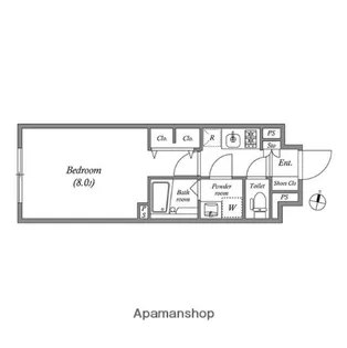 ルネサンスコート池袋【2階】の間取り
