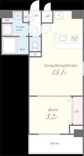 AVNIR HONGO【8階】の間取り