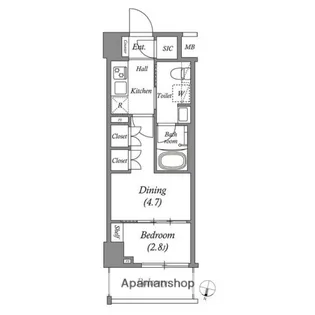 ARKMARK志茂STA.【6階】の間取り