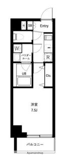 オーキッドレジデンス上野稲荷町Ⅱ【11階】の間取り