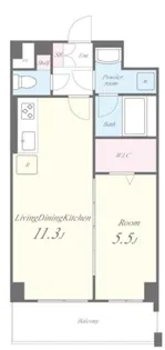 WHILE 椿【4階】の間取り