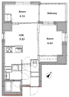東京都台東区下谷1丁目【マンション】の間取り