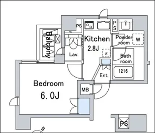 ルジェンテ・バリュ上野【7階】の間取り