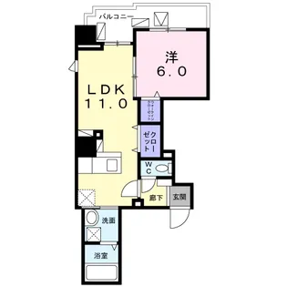 フルール アビタシオン【2階】の間取り