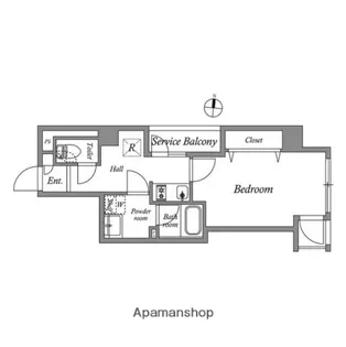 クオリタス東十条【7階】の間取り