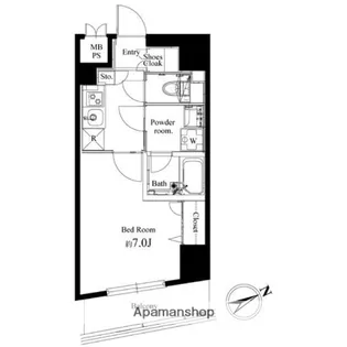 ハーモニーレジデンス早稲田【9階】の間取り