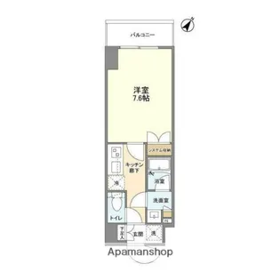 ブランシエスタ浅草千束【5階】の間取り