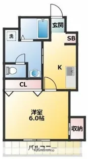 第二若木コーポ【3階】の間取り