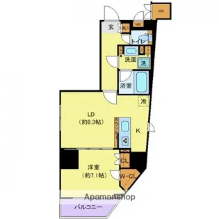 東京都荒川区南千住1丁目【マンション】の間取り