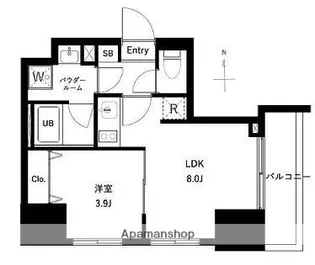東京都北区王子1丁目【マンション】の間取り