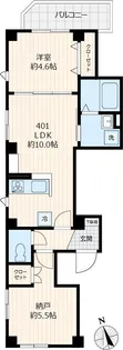 カーサ グラシア【401号室号室】の間取り