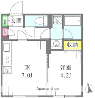 キャッスルヒル赤羽【3階】の間取り