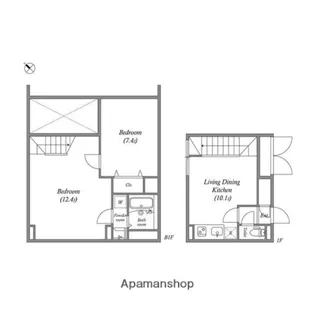 LEGALAND早稲田南【1階】の間取り