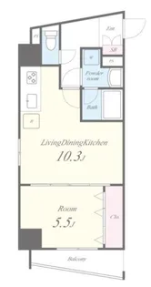 テ レジャンデール護国寺EAST【2階】の間取り