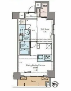 東京都台東区台東2丁目【マンション】の間取り