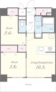 グランレーヴ東尾久【11階】の間取り