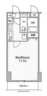 アーバンフラッツ池袋プレミアム【20階】の間取り