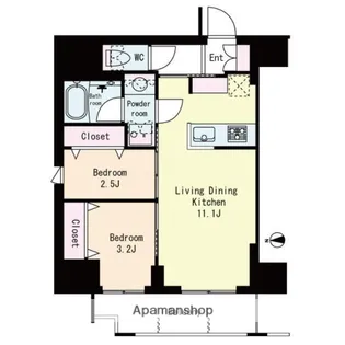 フレンシア御徒町【4階】の間取り