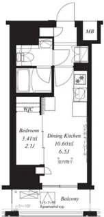 フレンシア御徒町【3階】の間取り