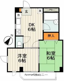 メゾン・ムーヴェル【5階】の間取り