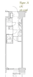 東京都台東区清川2丁目【マンション】の間取り