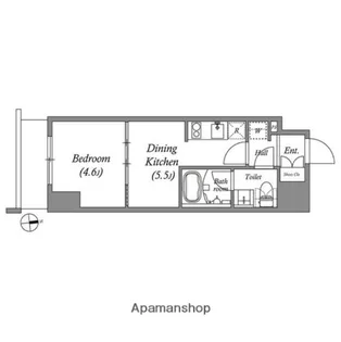 クオリタス浅草橋【2階】の間取り
