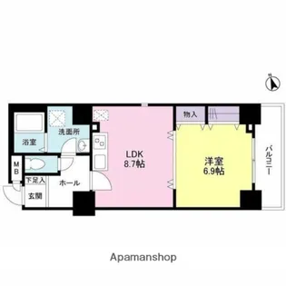 RAFFINE TERRACE【9階】の間取り