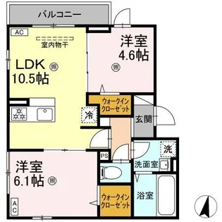 セレスティア千住元町【3階】の間取り