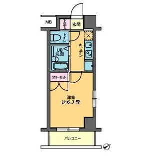 カスタリア要町【8階】の間取り