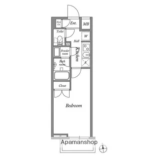 ザ・レジデンス神楽坂Ⅱ【2階】の間取り