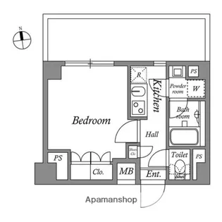 ザ・レジデンス神楽坂Ⅱ【6階】の間取り