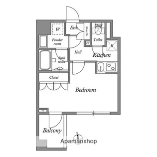 ザ・レジデンス神楽坂Ⅱ【1階】の間取り