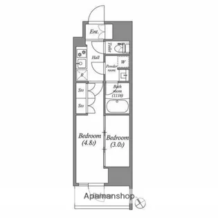 ACP RESIDENCE 西巣鴨【2階】の間取り