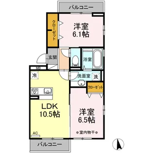 グランサージュ【3階】の間取り