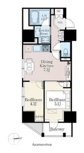 ザ・ライオンズフォーシア町屋【9階】の間取り