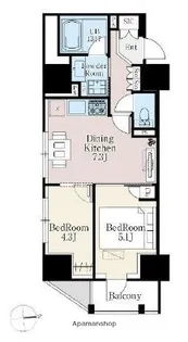 ザ・ライオンズフォーシア町屋【14階】の間取り