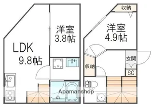 ROOM328【1階】の間取り