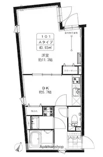 東京都文京区本駒込1丁目【マンション】の間取り