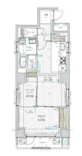 アスブルーム奥浅草【1階】の間取り