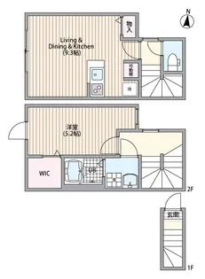 マーレ十条【2階】の間取り