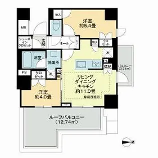 サンウッドテラス東京尾久【5階】の間取り