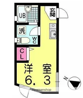 東京都豊島区西池袋3丁目【アパート】の間取り