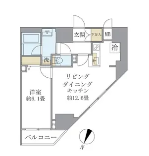 エレミ本蓮沼【13階】の間取り