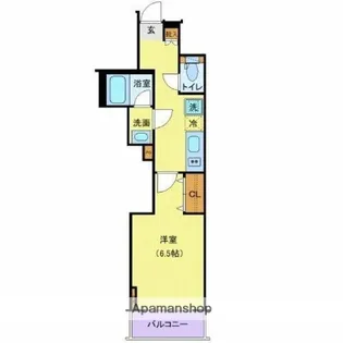 ジェノヴィア御徒町スカイガーデン【3階】の間取り
