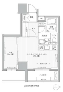 レジェンダリーガーデン赤羽イーストビュー【2階】の間取り