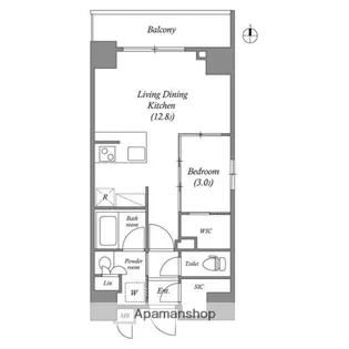ルネサンスコート上野入谷【9階】の間取り