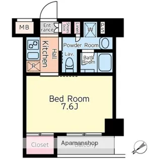 東京都北区豊島2丁目【マンション】の間取り